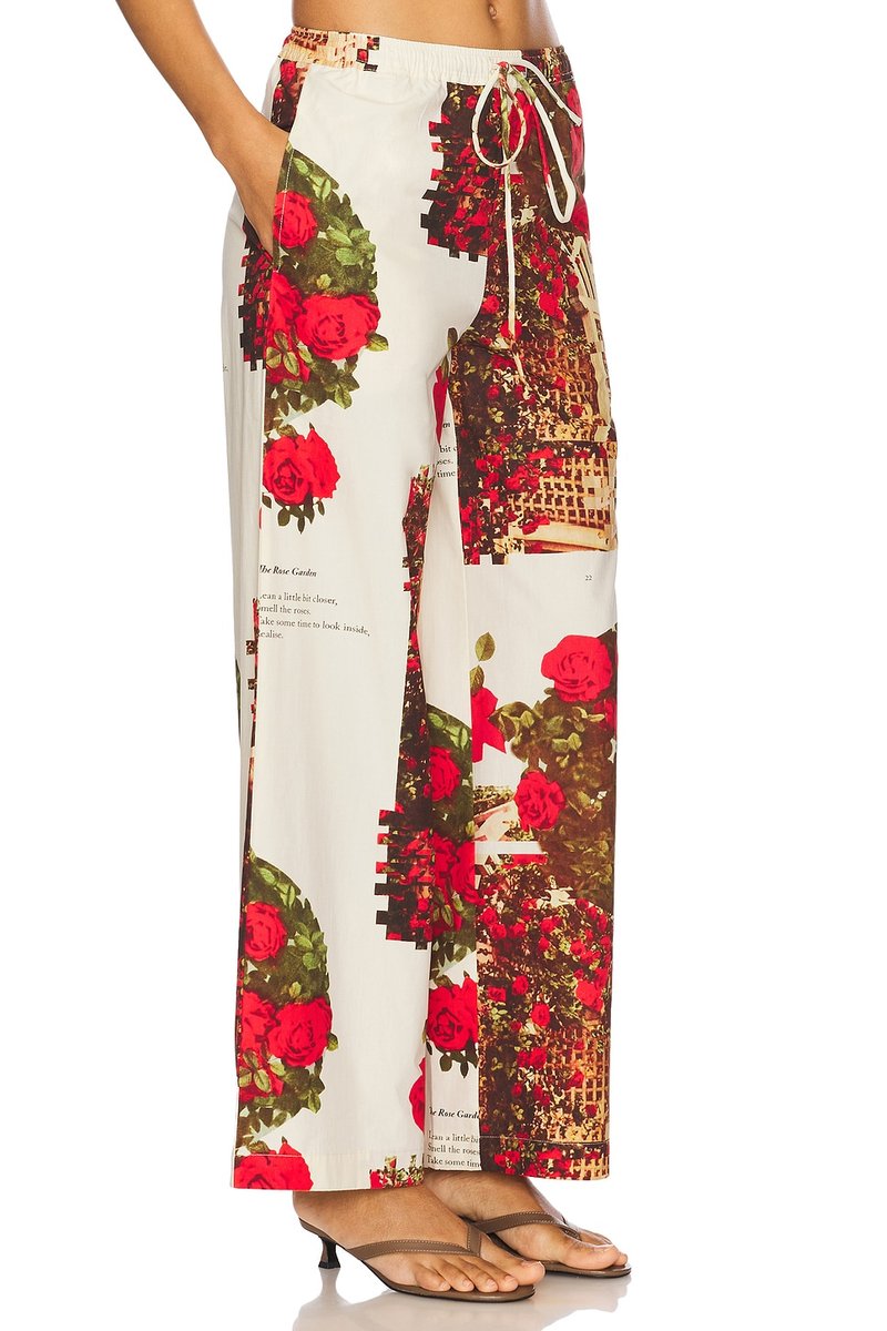 revolve Rose Garden Cotton Pants - 2