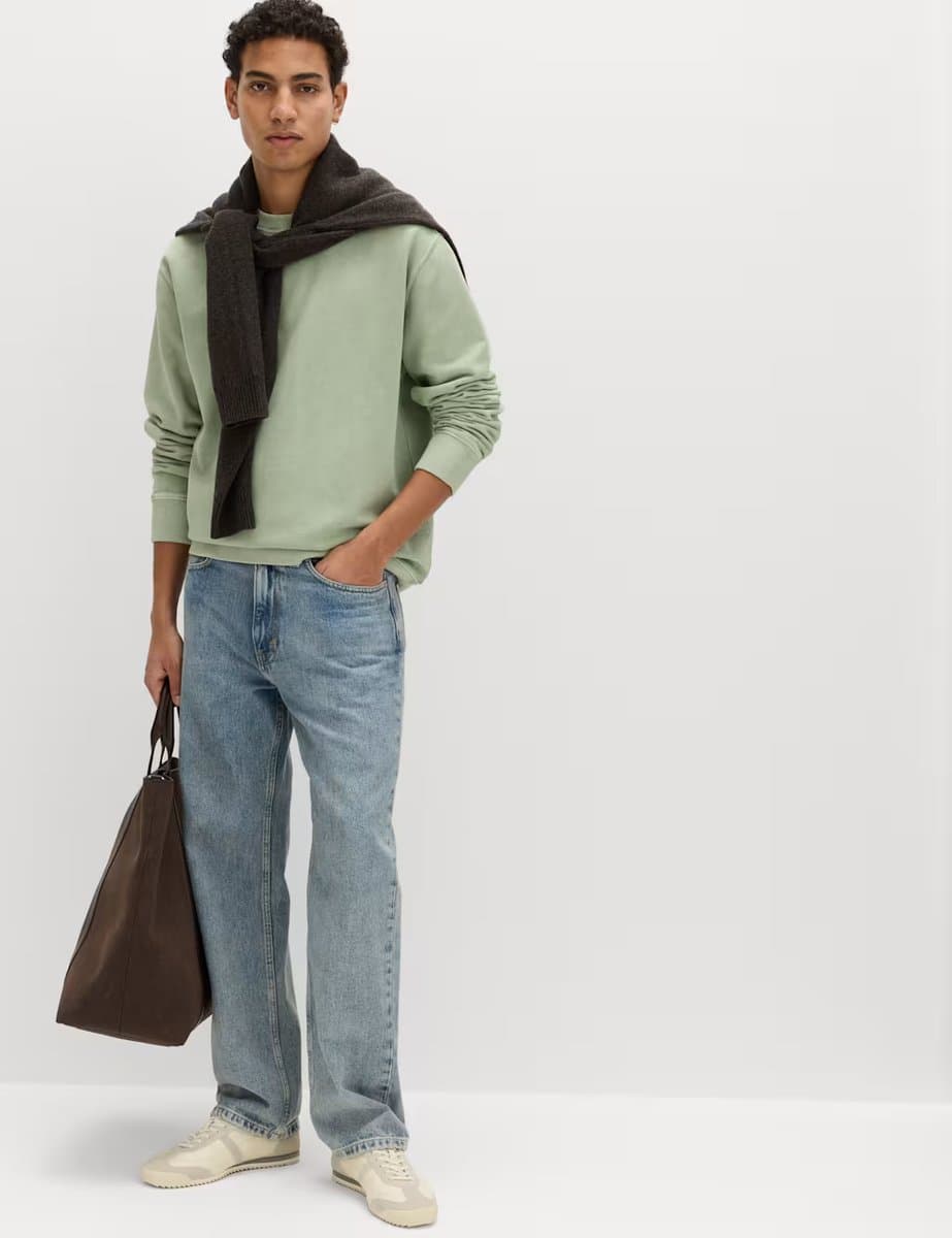 Marks & Spencer M&S Pistachio Cotton Sweatshirt