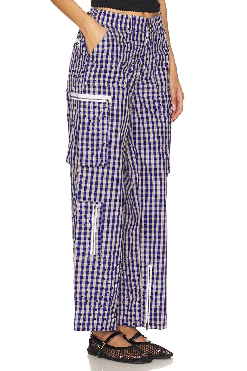 revolve Adrian Gingham Pant - 2