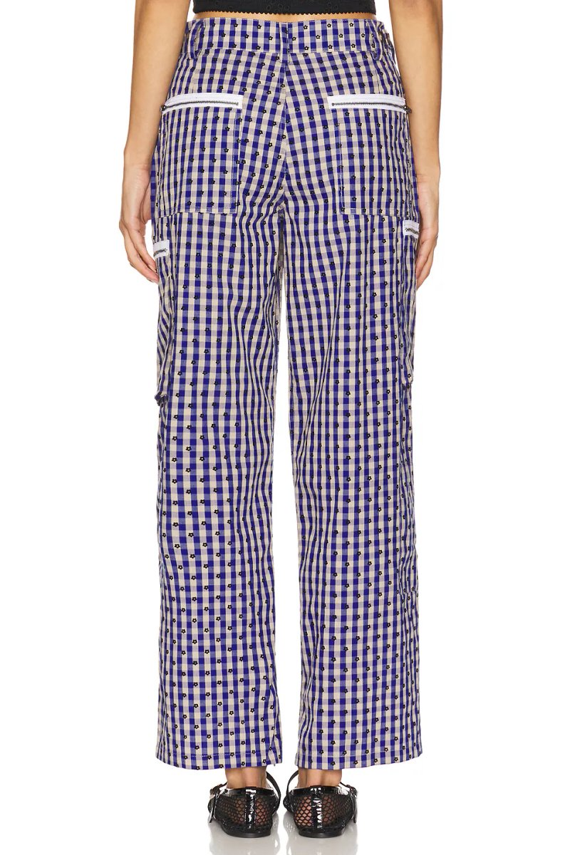 revolve Adrian Gingham Pant - 4