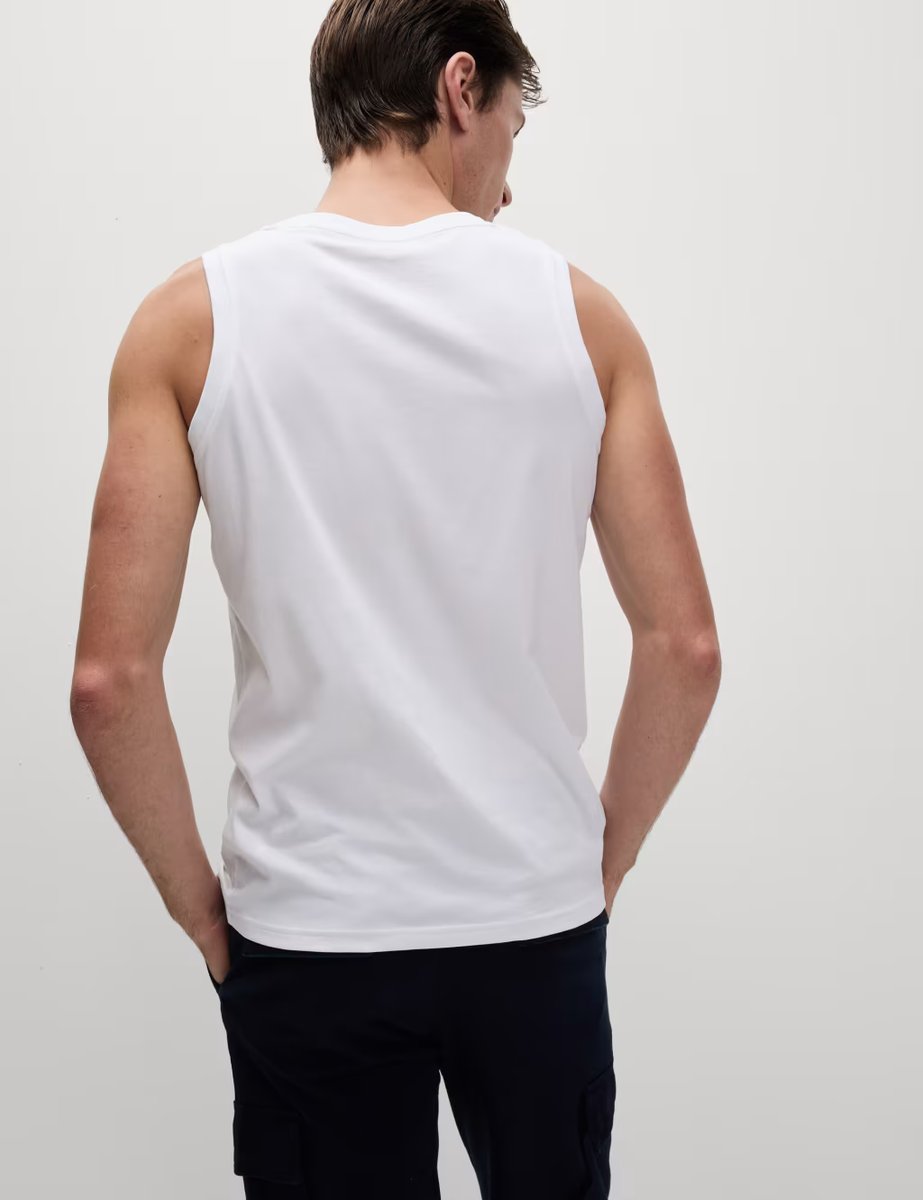 Marks & Spencer M&S Pure Cotton Tank Top White - 4