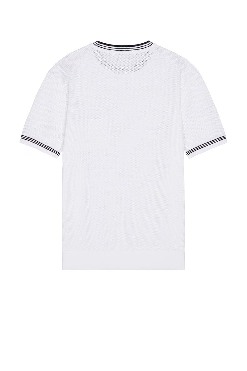 revolve Open Stitch Tipped Knitted Shirt - 2