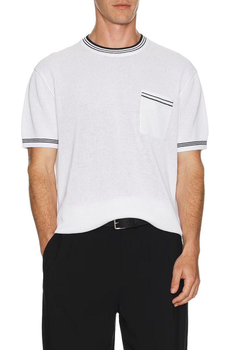 revolve Open Stitch Tipped Knitted Shirt - 3