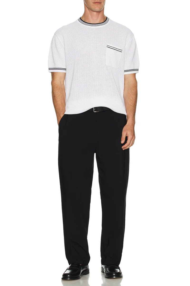 revolve Open Stitch Tipped Knitted Shirt - 4