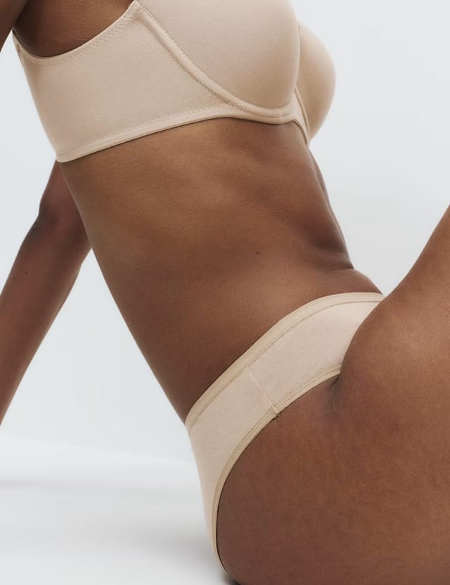 Marks & Spencer M&S 5pk Cotton Modal Brazilian Knickers Rose Quartz - 2