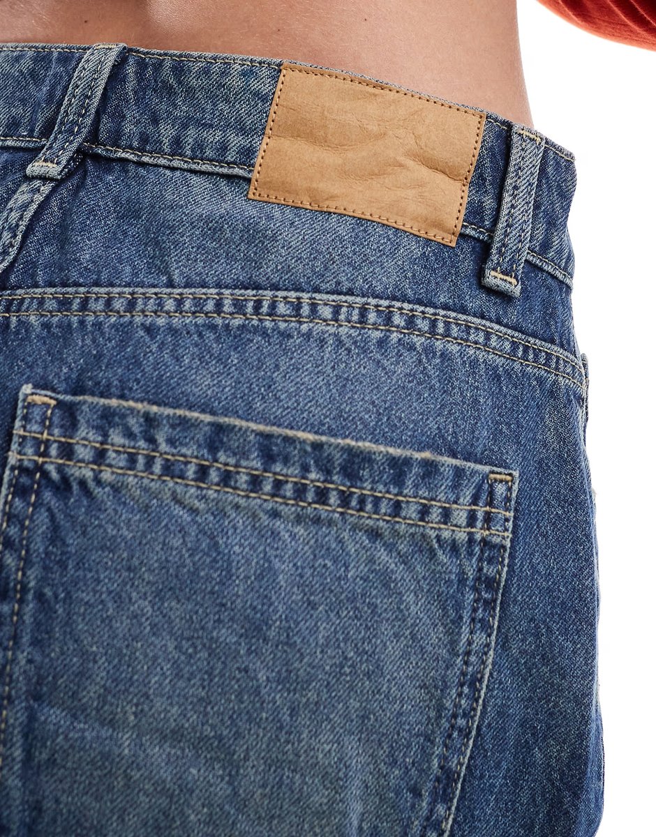 ASOS Cotton On mini denim skirt in blue dusk - 3