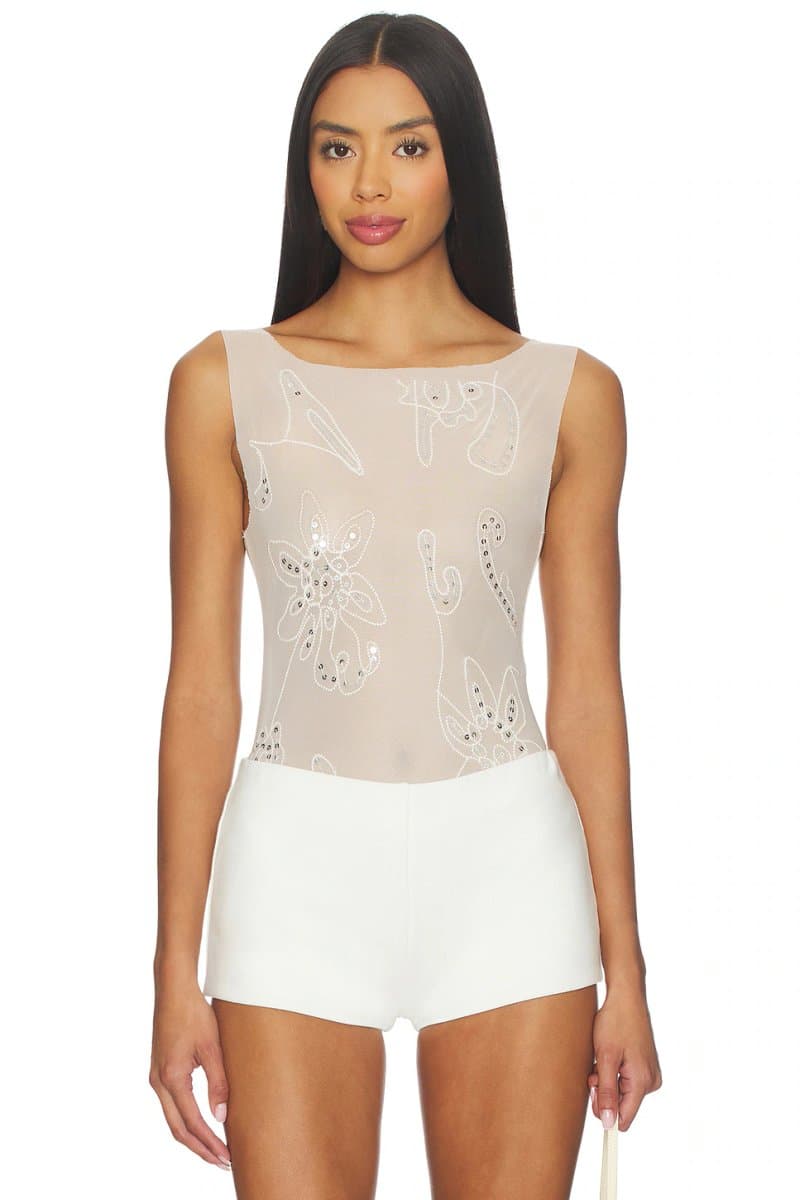 revolve Sequin Double Layered Tank Top