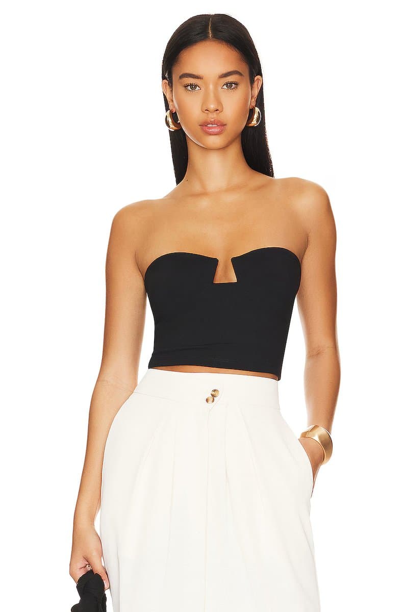 revolve Revolve Wire Crop Top in Black