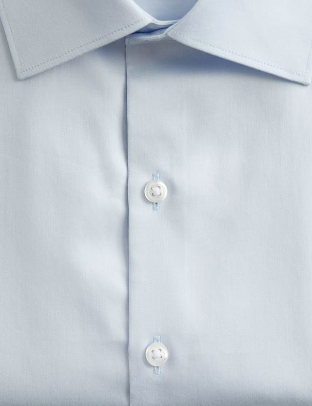 Marks & Spencer M&S Regular Fit Pure Cotton Shirt Blue - 2