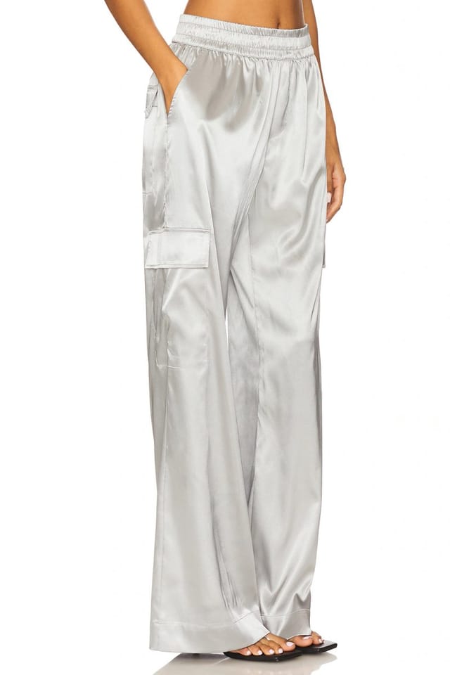 revolve Satin Cargo Pants - 2