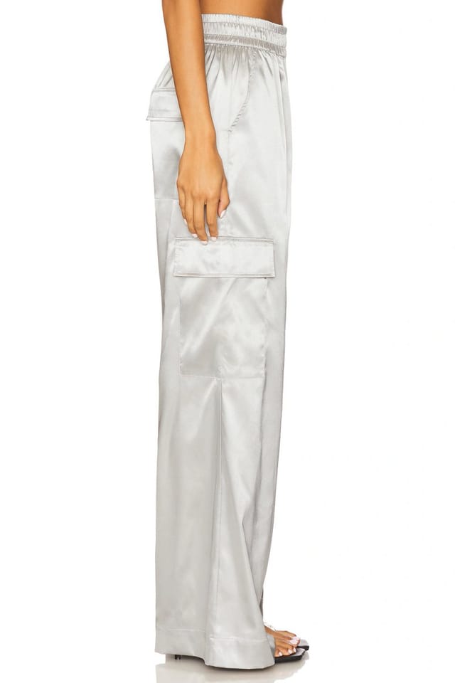 revolve Satin Cargo Pants - 3