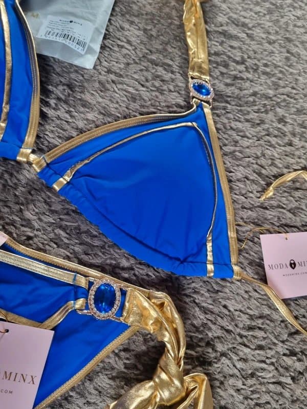 Moda Minx Moda Minx azure blue bikini set size XL