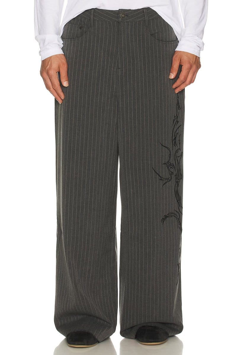 revolve Gothic Pinstripe Goliath Trousers - 4