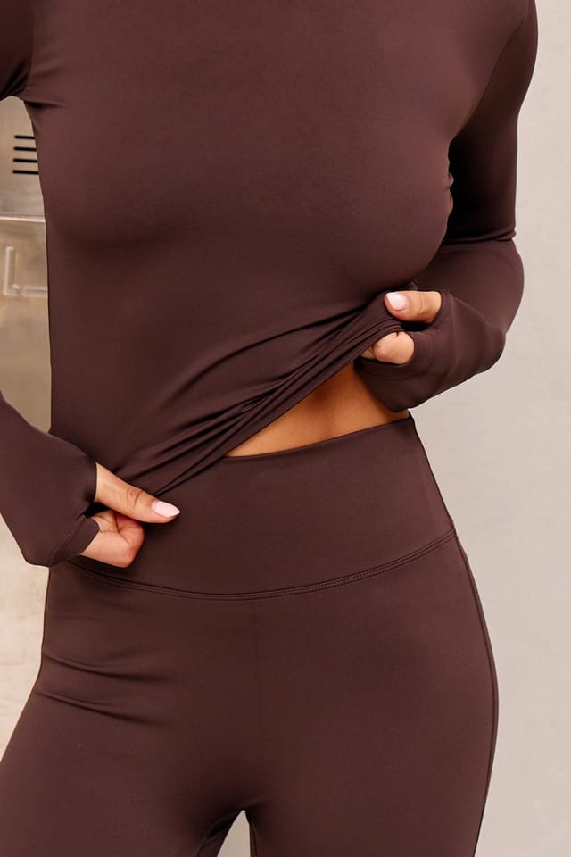 Kaiia Kaiia Sculpt Yoga Pants Bitter Chocolate - 2