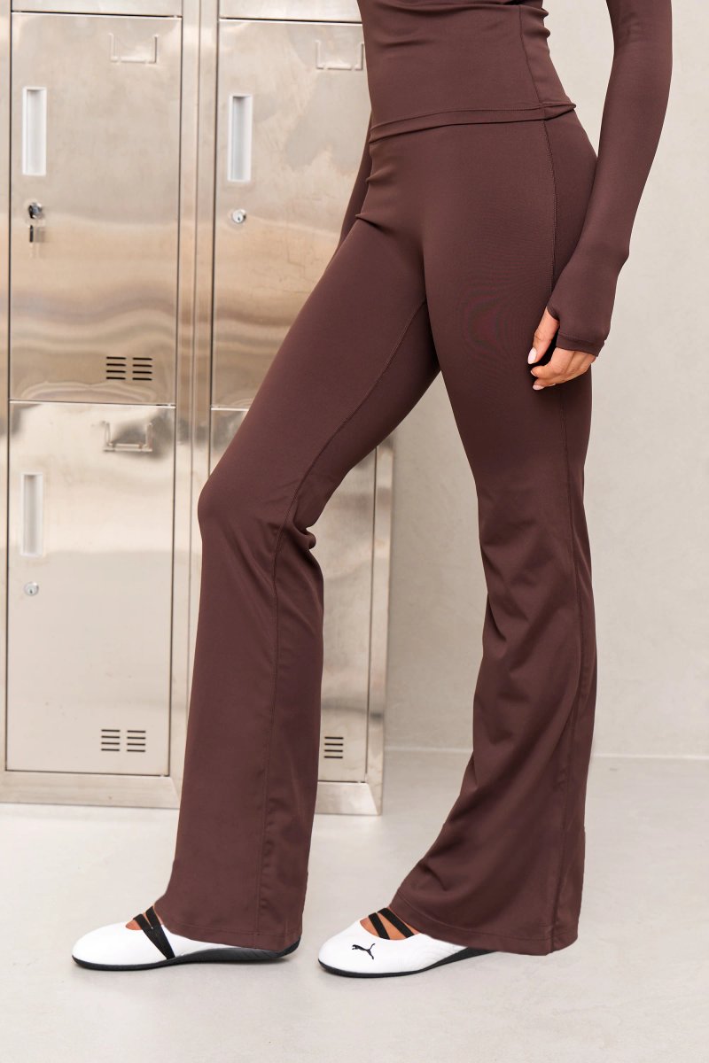 Kaiia Kaiia Sculpt Yoga Pants Bitter Chocolate - 3