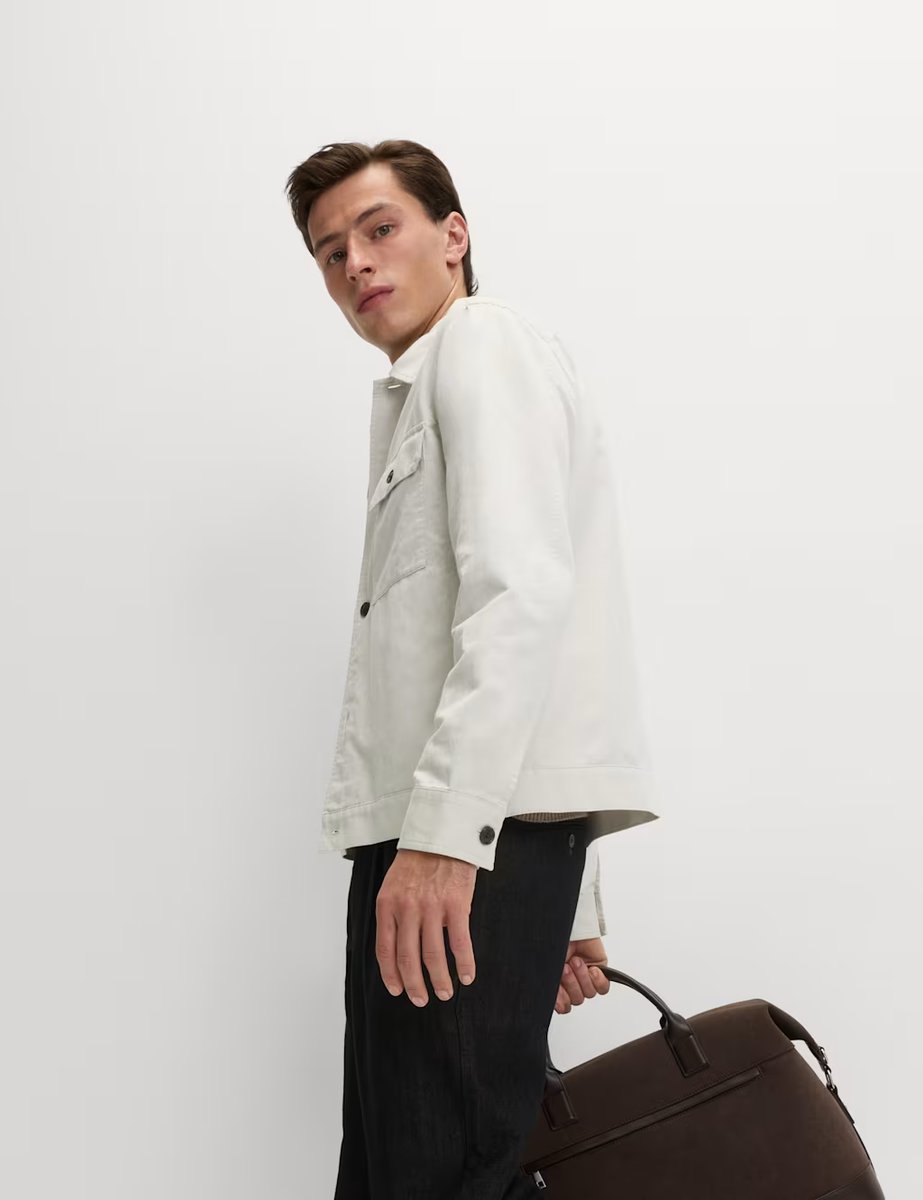 Marks & Spencer M&S Cotton Linen Blend Overshirt Light Beige - 4