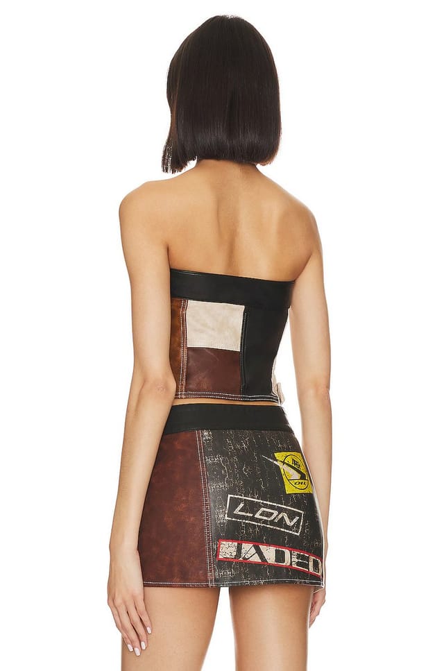 revolve Daytona Faux Leather Corset Top - 3