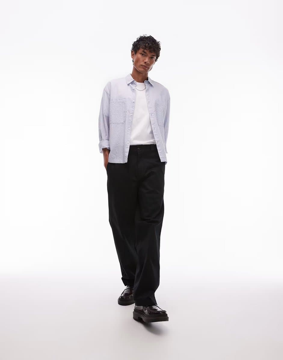 ASOS Dickies 247 Loose Baggy Fit Work Trousers Black