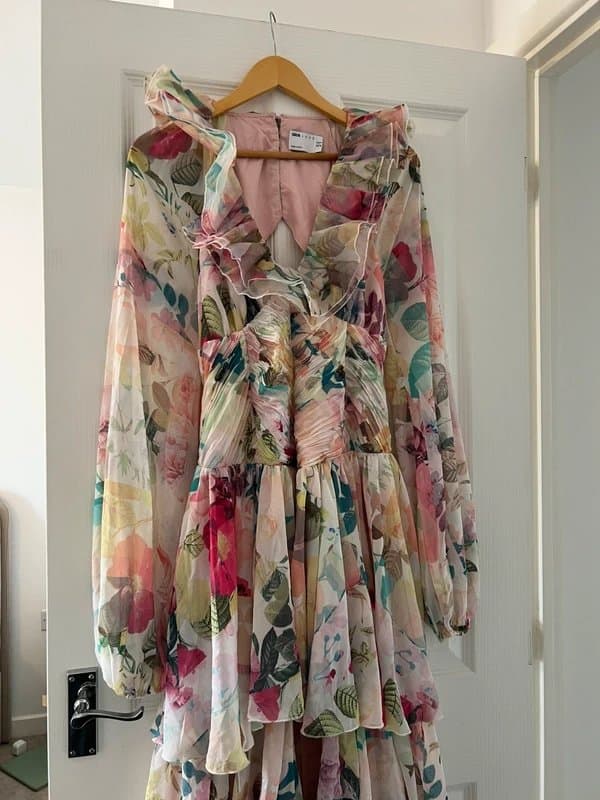 ASOS ASOS luxe ruffle maxi dress