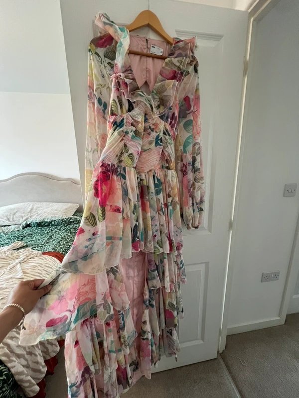 ASOS ASOS luxe ruffle maxi dress - 3