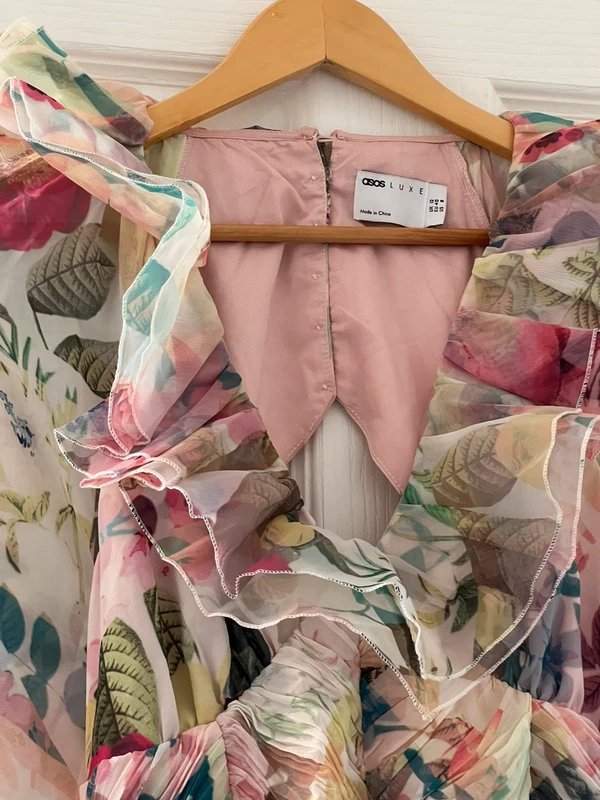 ASOS ASOS luxe ruffle maxi dress - 4