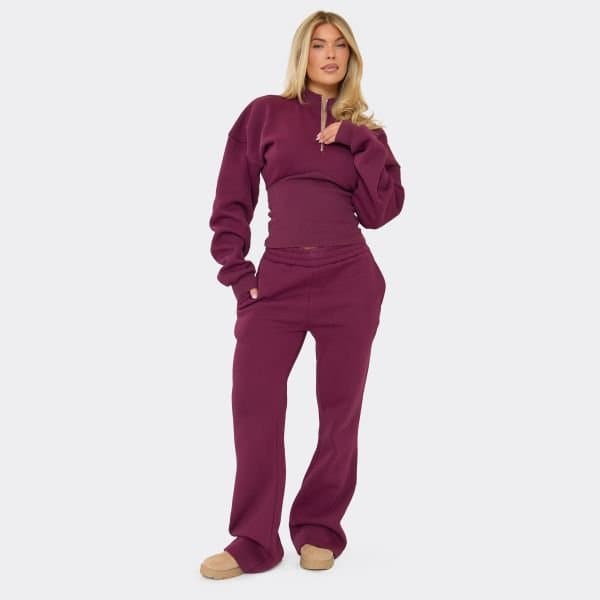 EGO STRAIGHT LEG JOGGER IN PURPLE, Women's Size UK 6