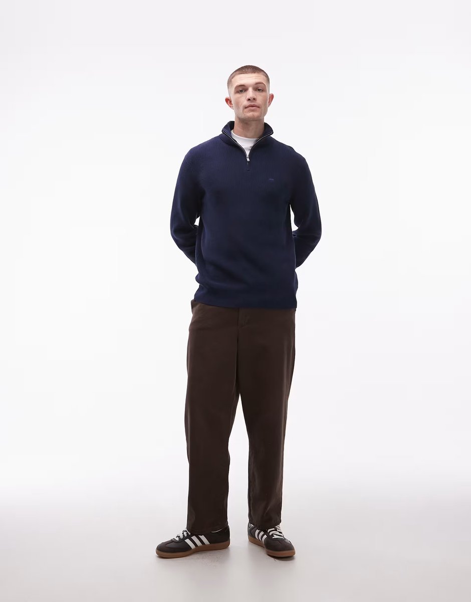 ASOS Levi's 1/4 zip jumper in navy - 2