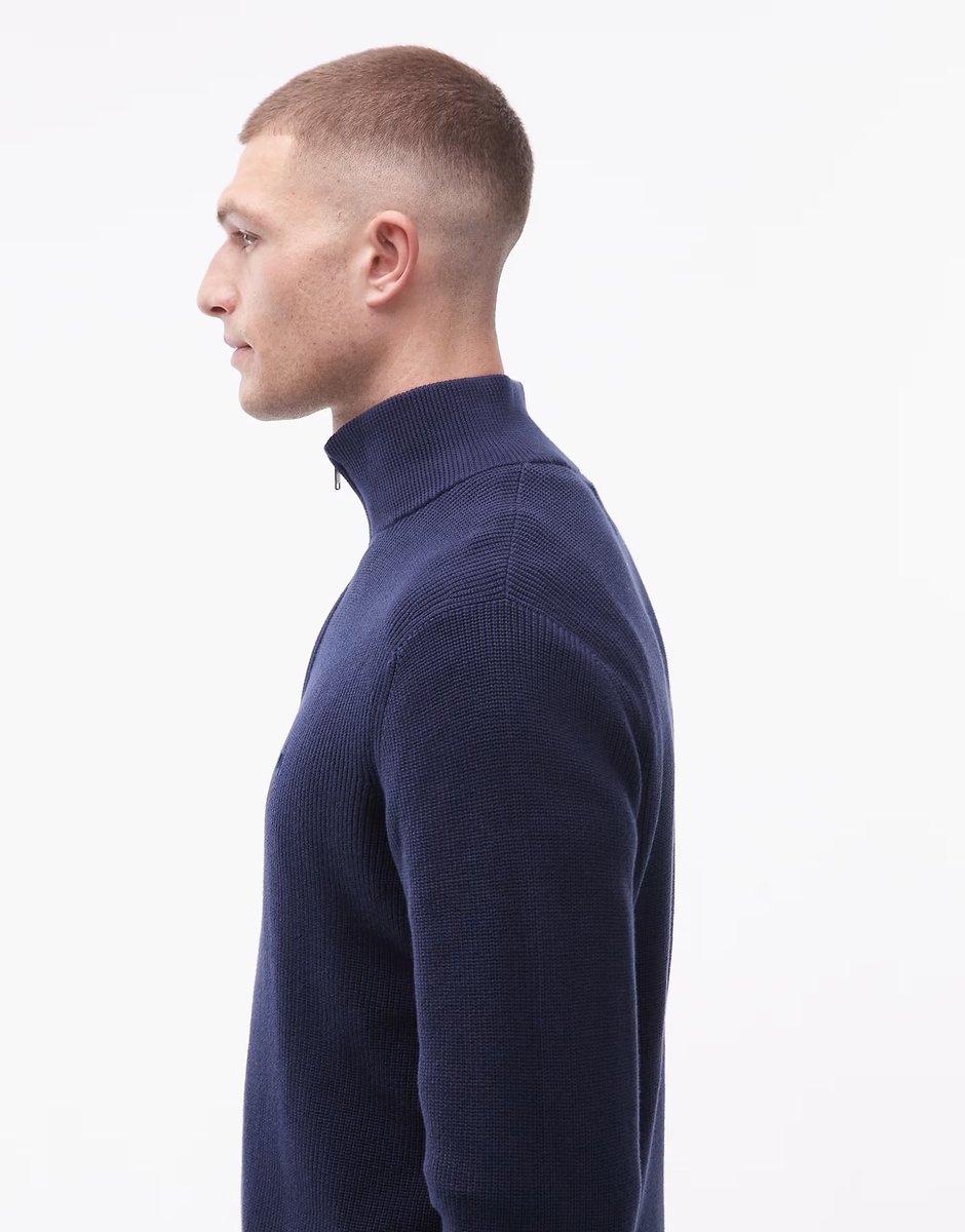 ASOS Levi's 1/4 zip jumper in navy - 3