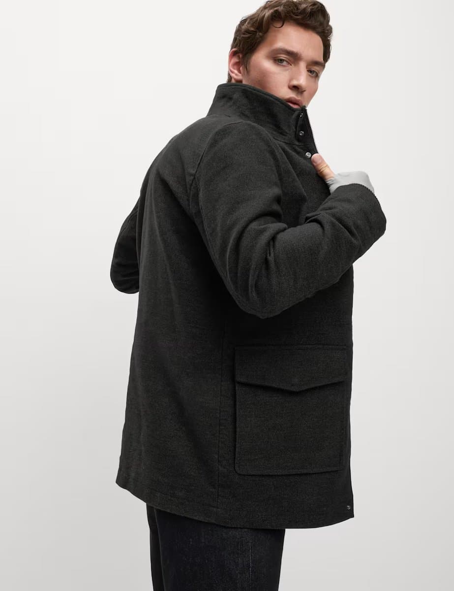 Marks & Spencer M&S Italian Moleskin Jacket in Dark Grey