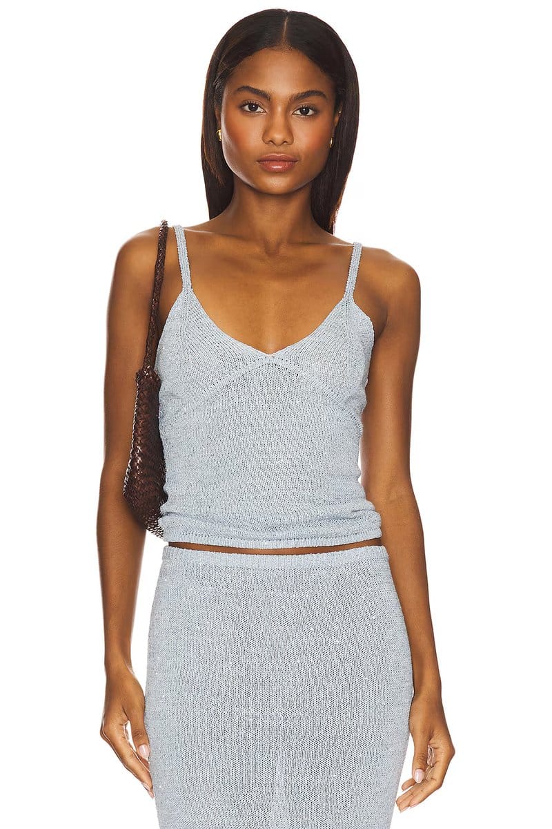 sky blue sequin
