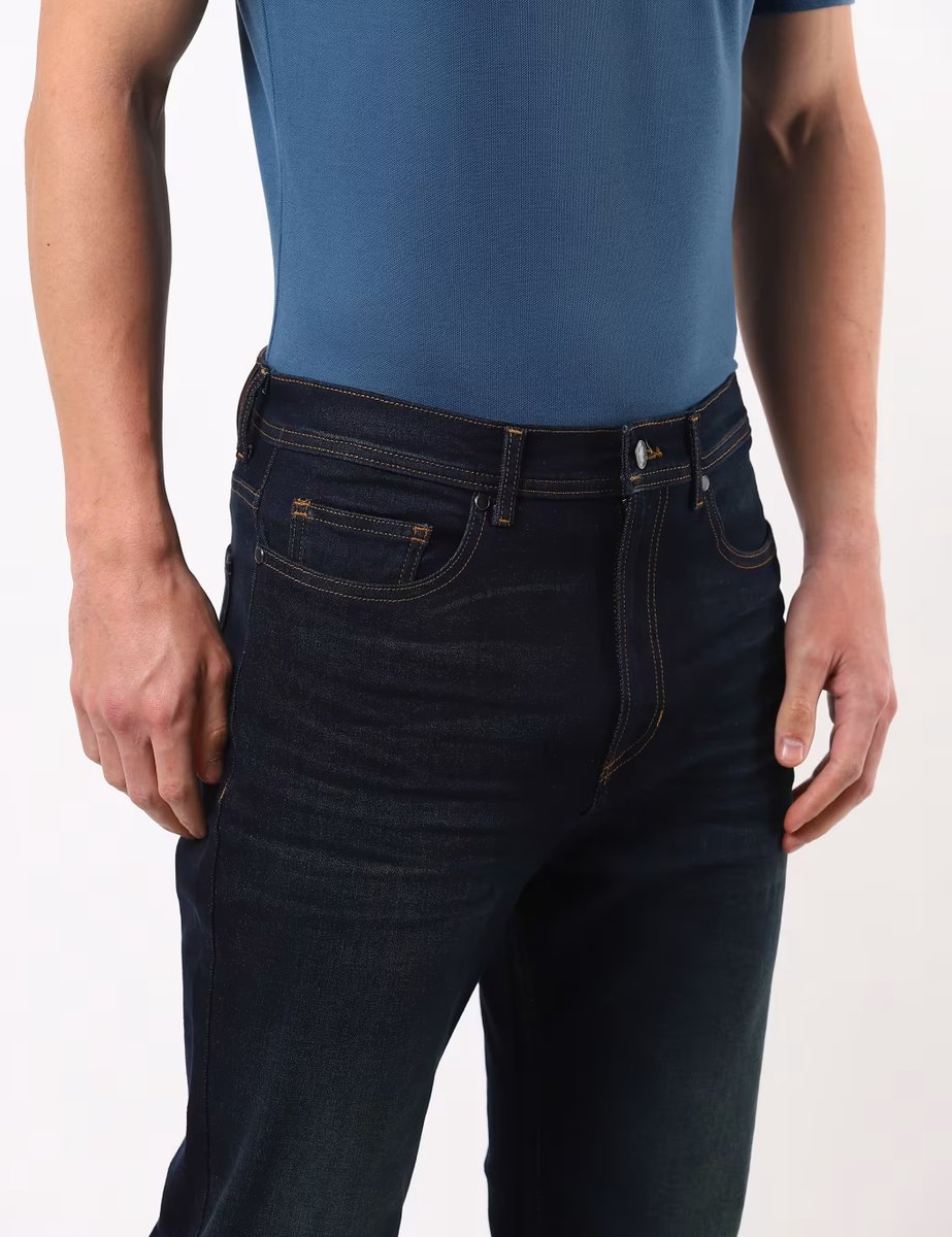 Marks & Spencer M&S Regular fit Denim Dark Blue - 4