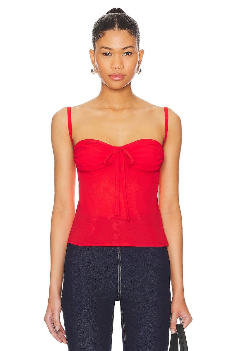 revolve Revolve Poppy Corset Top in Poppy