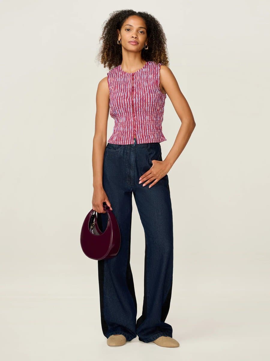 OMNES Alana Top in Stripe