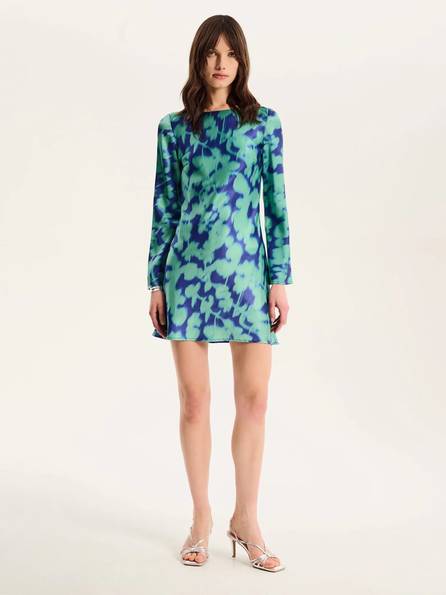 OMNES Roberta Dress in Green Floral - 2