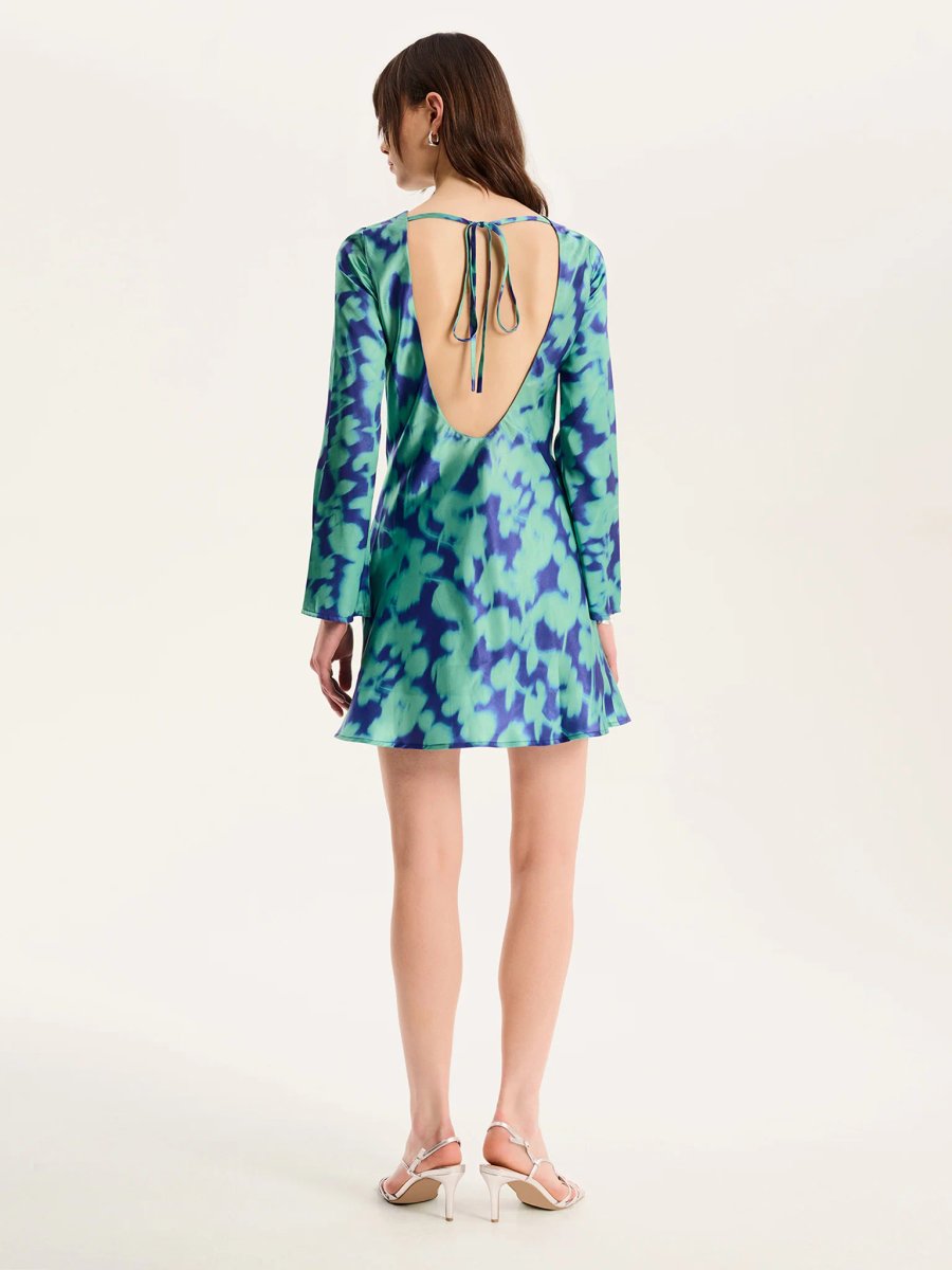 OMNES Roberta Dress in Green Floral - 3