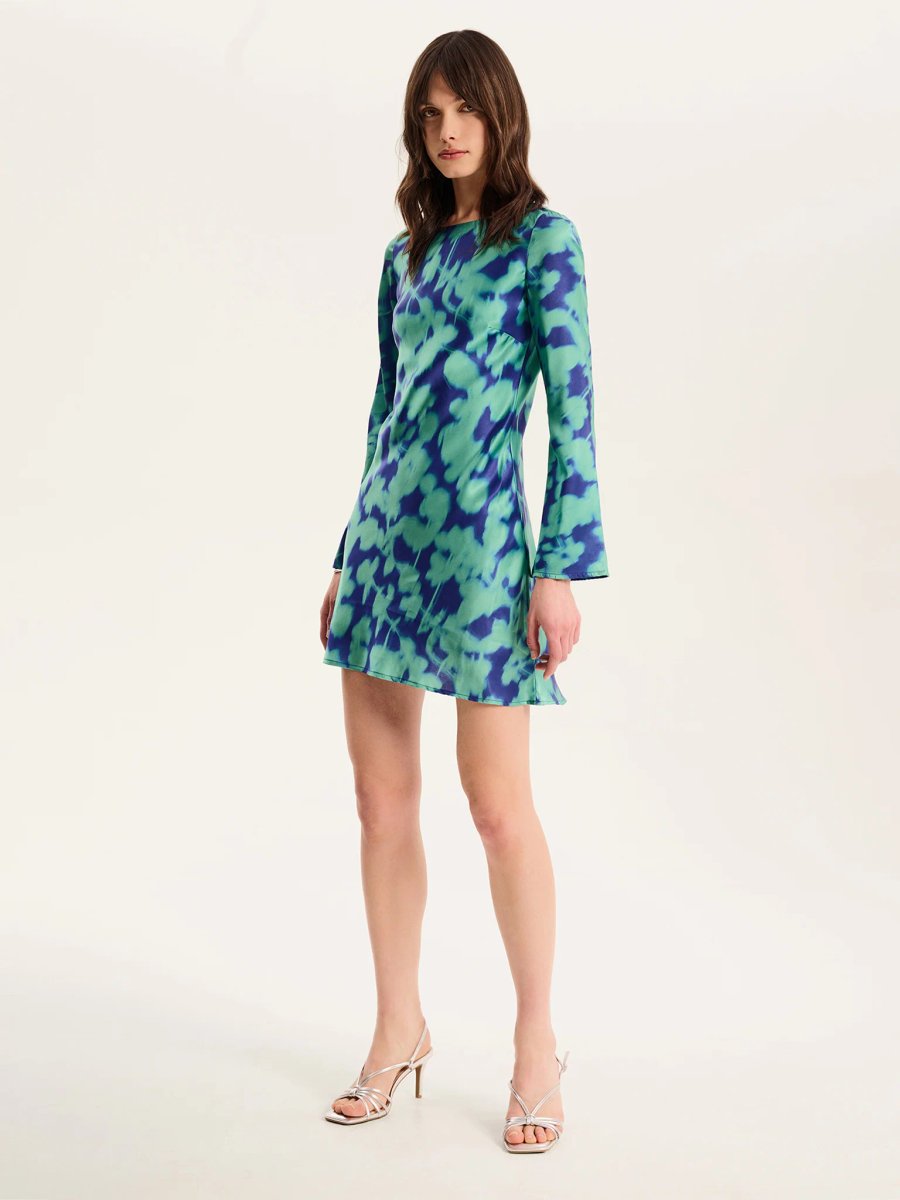 OMNES Roberta Dress in Green Floral - 4