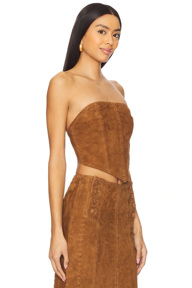 revolve Handkerchief Leather Top - 2