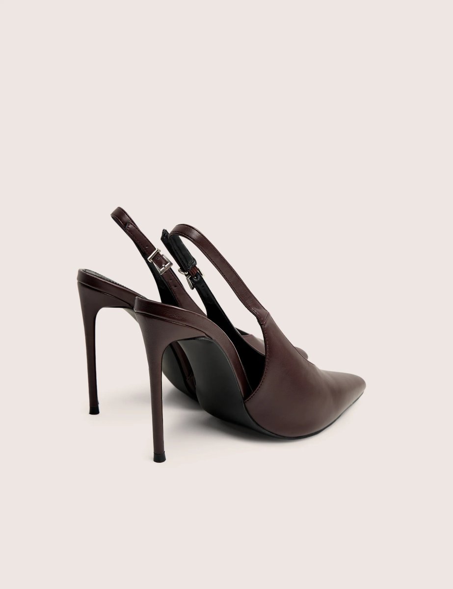 Public Desire Tatti Burgundy Slingback Court Heel - 3