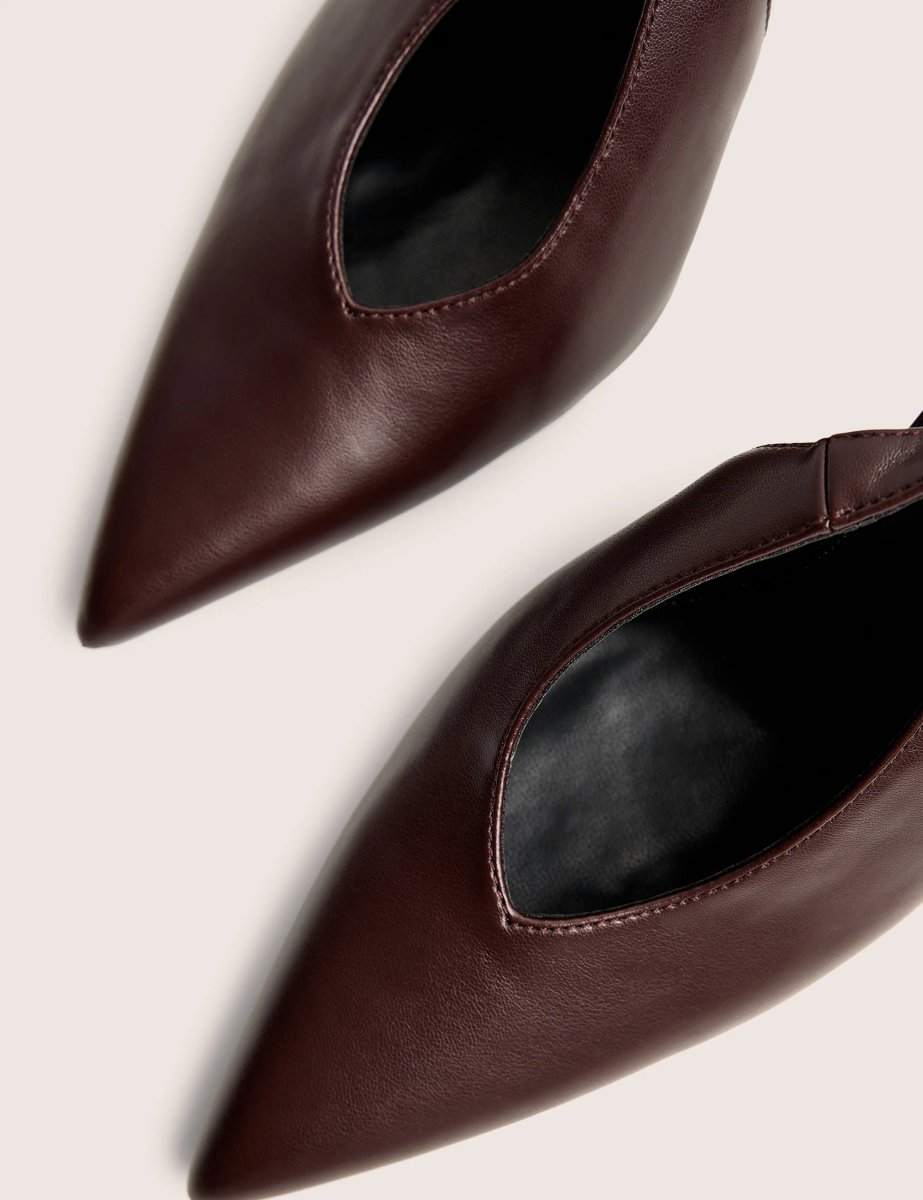 Public Desire Tatti Burgundy Slingback Court Heel - 4