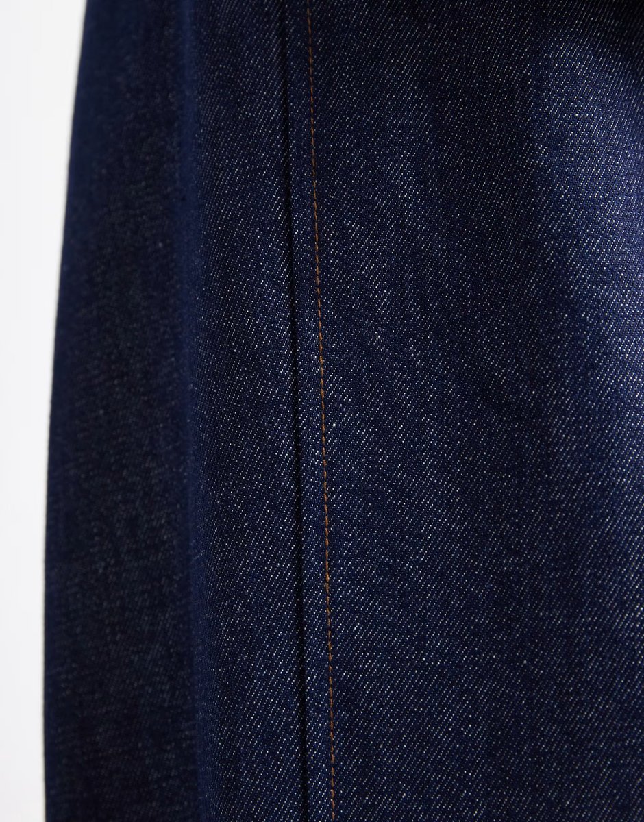 ASOS ASOS DESIGN tailored denim wide leg trouser co ord in indigo - 3