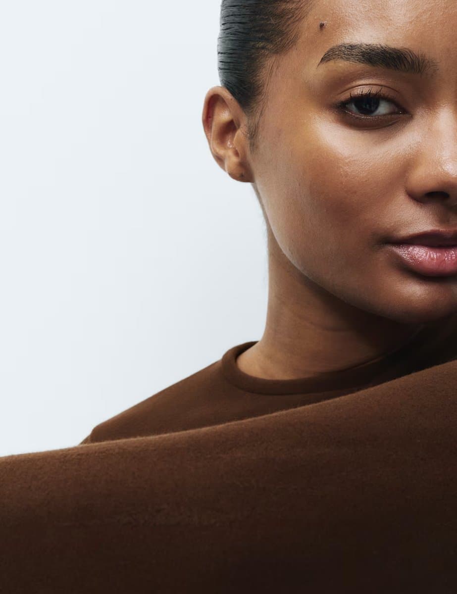 Marks & Spencer M&S Thermal Long Sleeve Fleece Top in Dark Chocolate