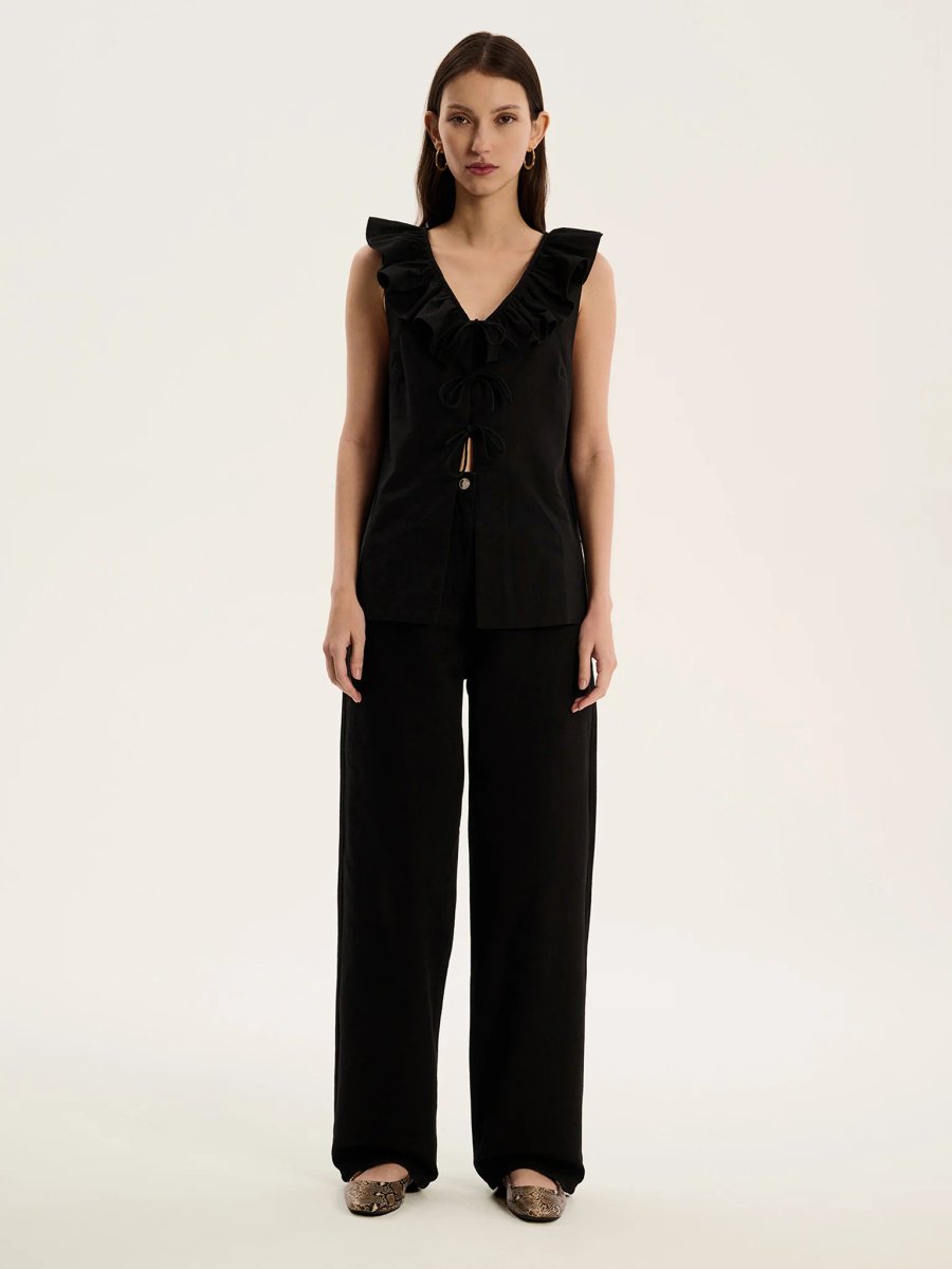 OMNES Rachael Top in Black - 1