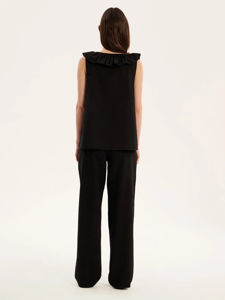 OMNES Rachael Top in Black - 3