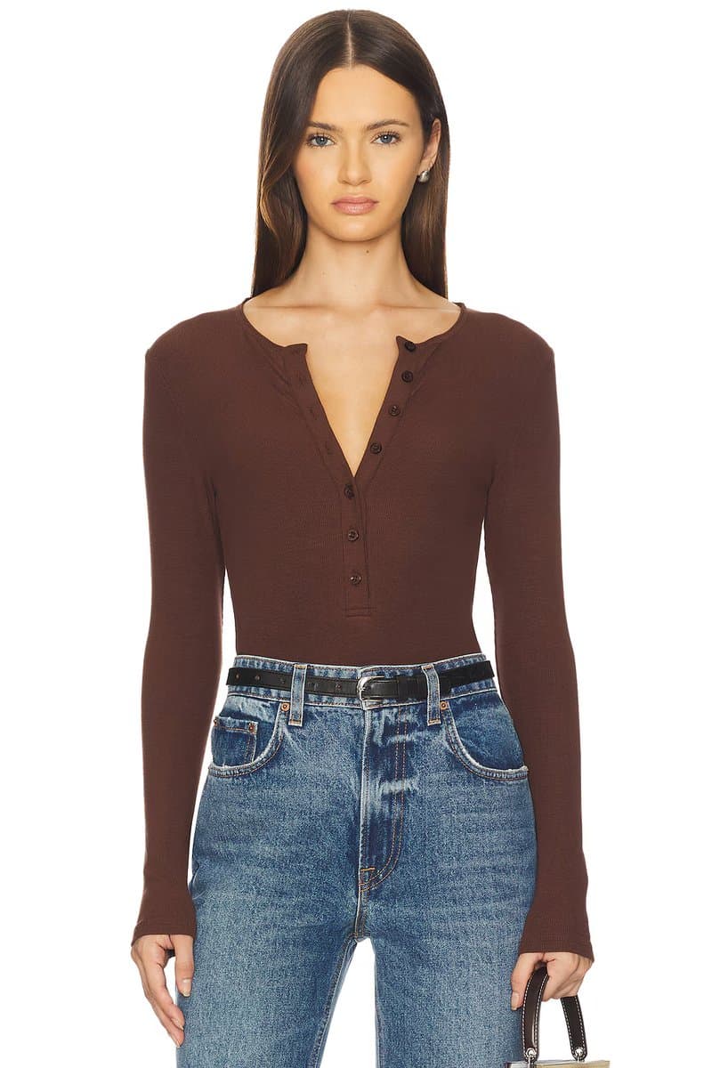 revolve Henley Bodysuit