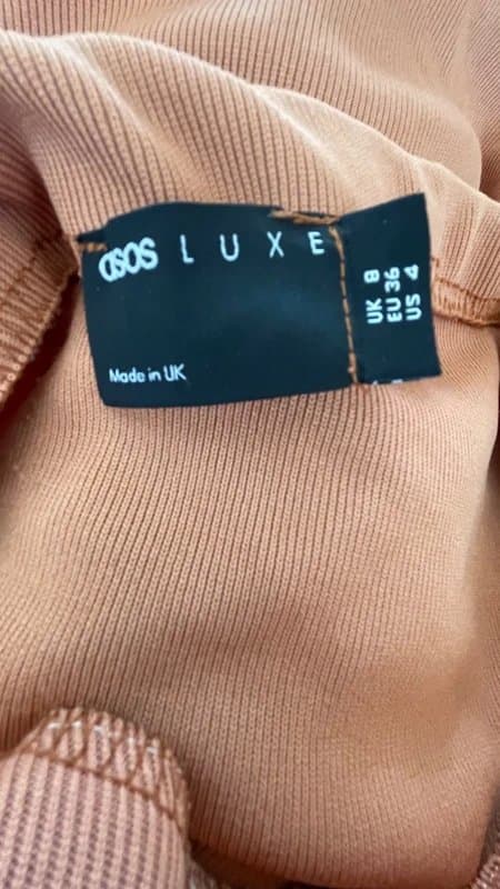 ASOS Asos Luxe Ruched Skirt with button detailing