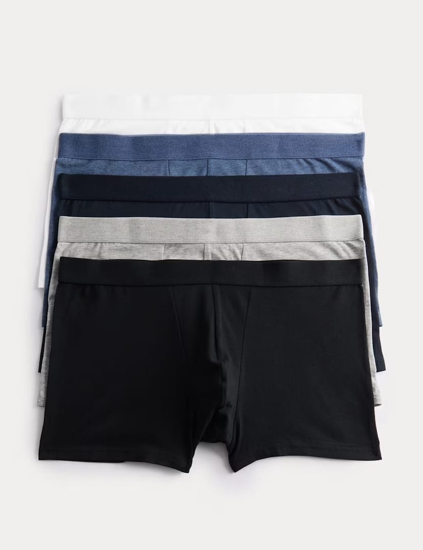Marks & Spencer M&S 5 Pack Cool & Fresh™ Cotton Rich Hipsters Multi - 1