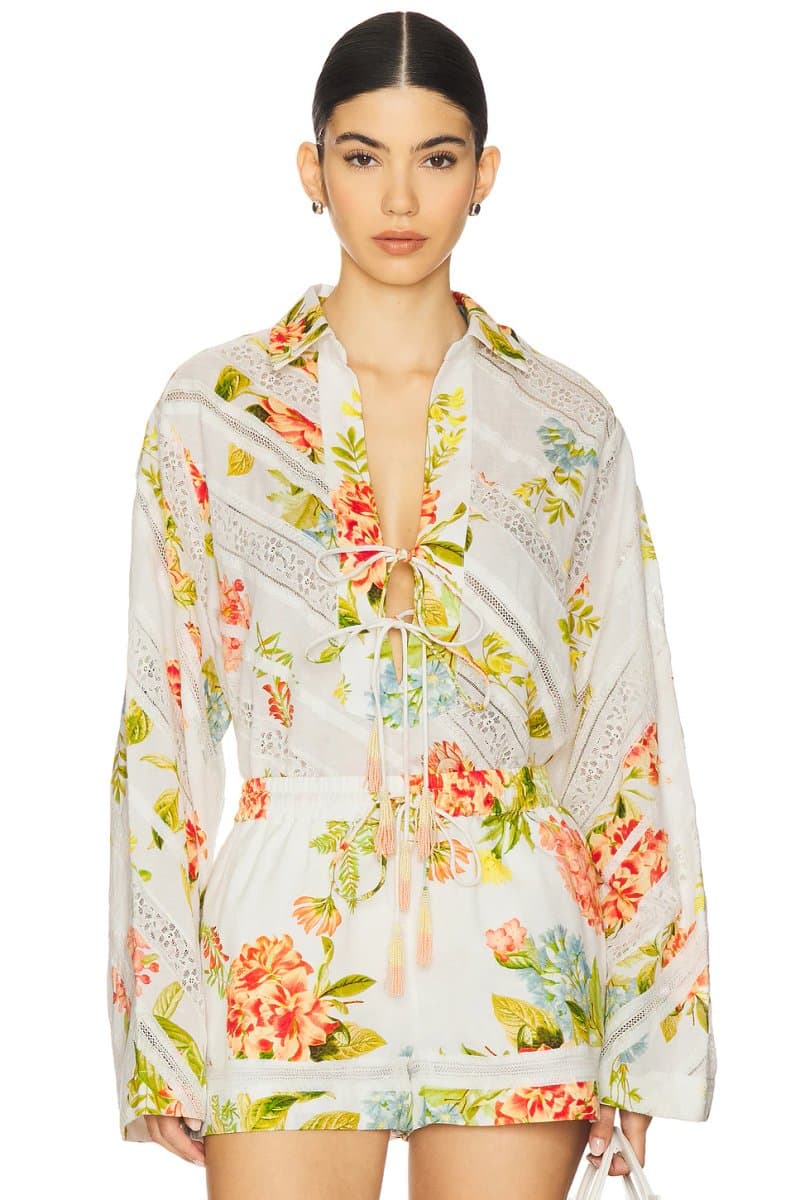 revolve Drop Shoulder Collared Tunic