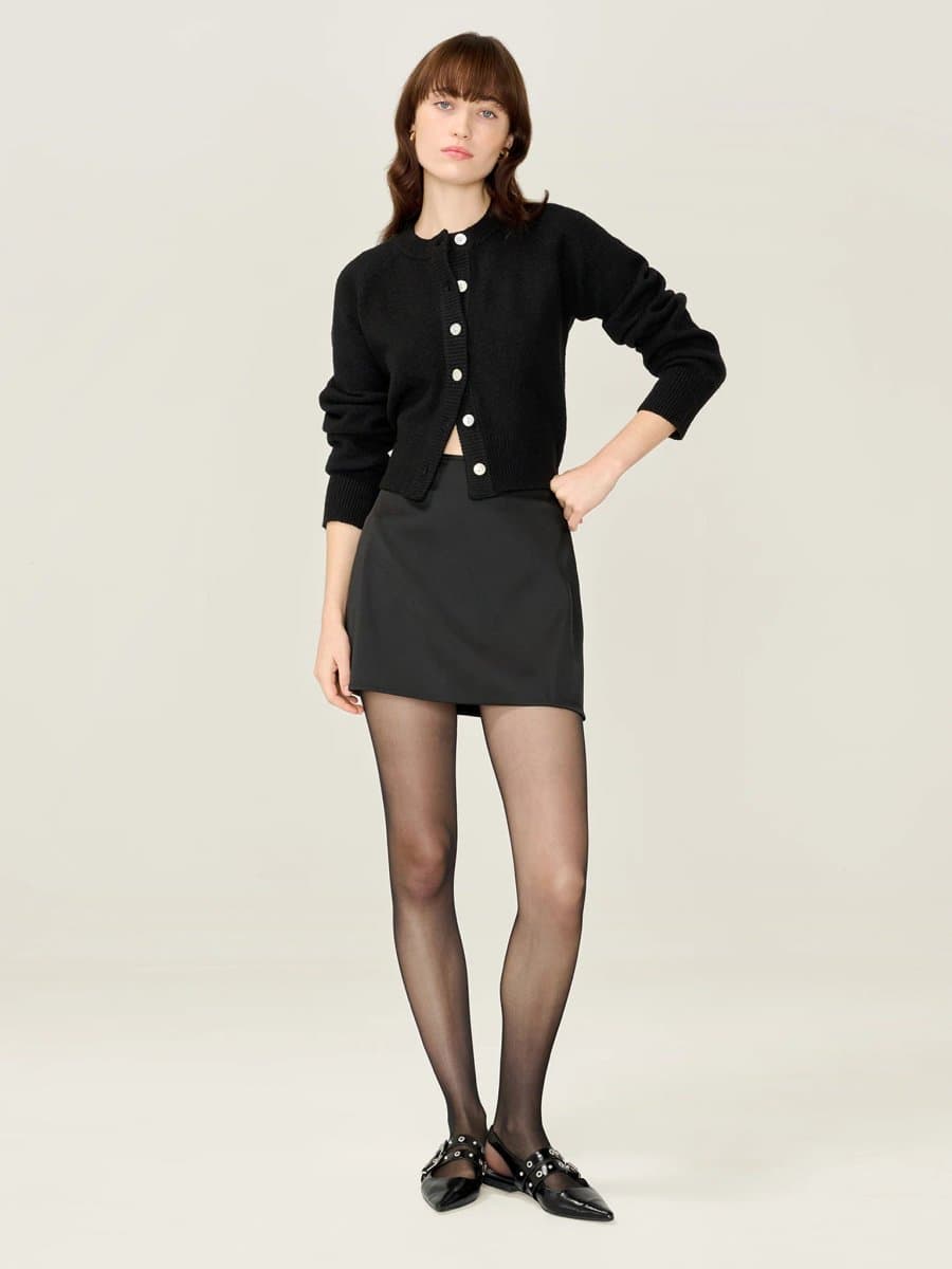 OMNES Patty Skirt in Black