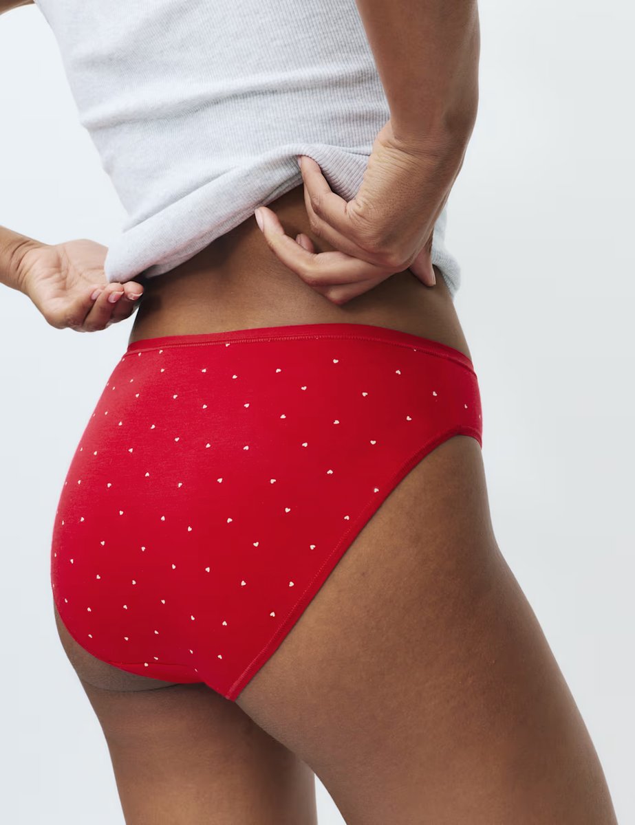 Marks & Spencer M&S 5pk Cotton Modal High Leg Knickers Red Mix - 3