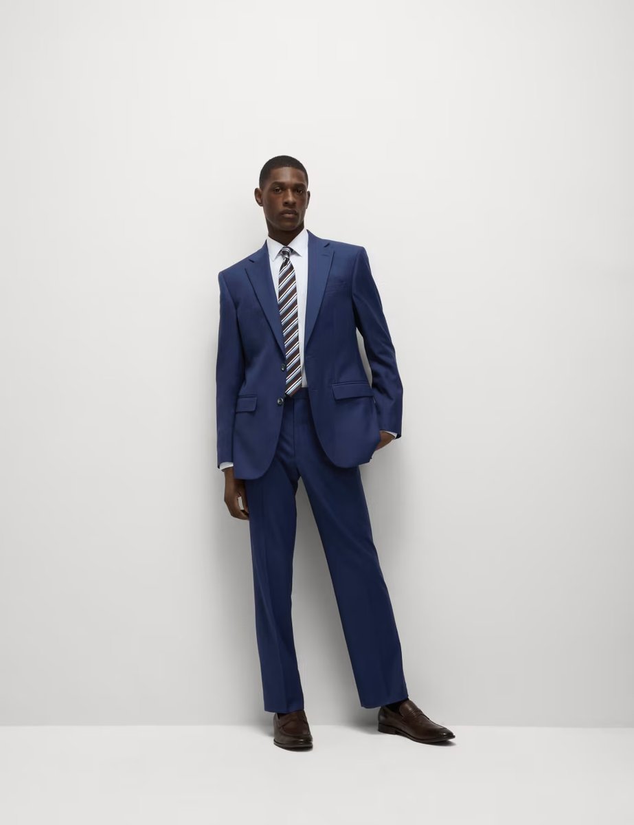 Marks & Spencer M&S Regular Fit Stretch Suit Jacket Dark Indigo - 4